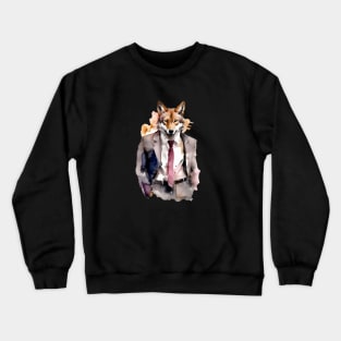 Businessman Fox Crewneck Sweatshirt